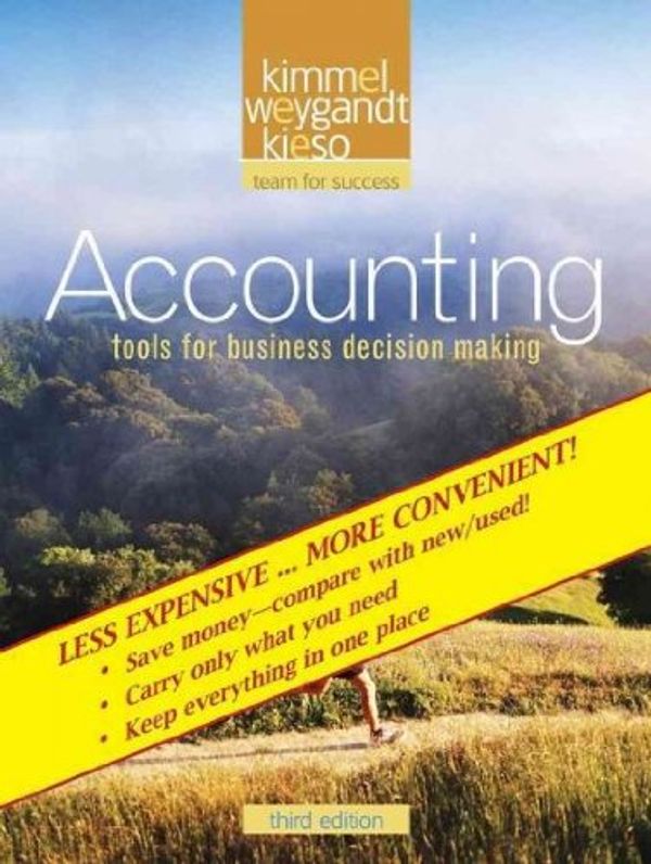 Cover Art for 9780470418338, Accounting by Paul D. Kimmel, Jerry J. Weygandt, Donald E. Kieso