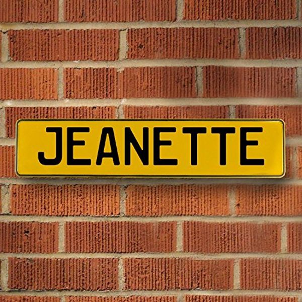 Cover Art for B0755HKP6H, Vintage Parts 685631 Yellow Stamped Aluminum Street Sign Mancave Wall Art (Jeanette) by 