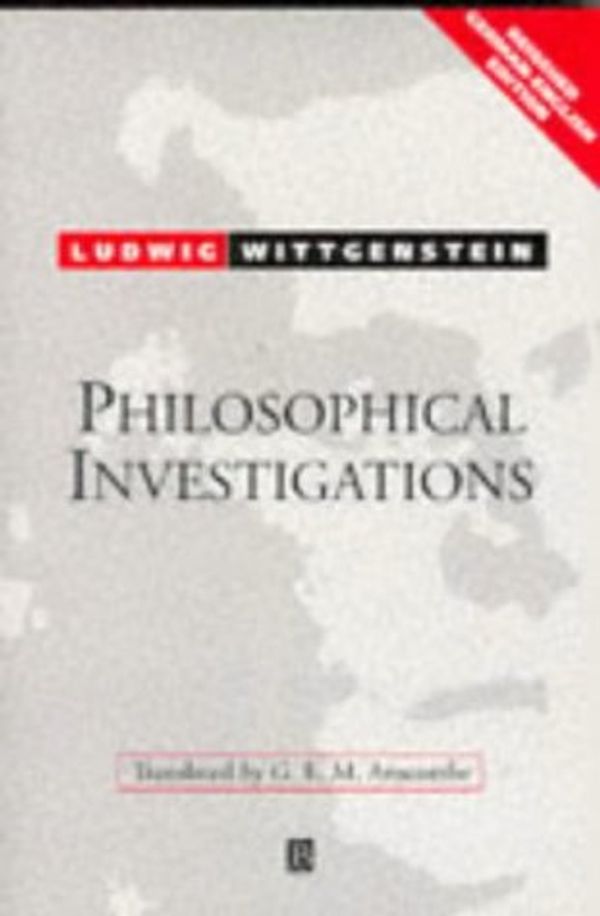 Cover Art for 9780631205692, Philosophical Investigations/Philosophische Untersuchungen by Ludwig Wittgenstein