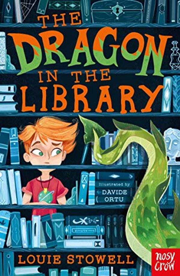 Cover Art for B07N3PXW97, The Dragon in the Library by Louie Stowell