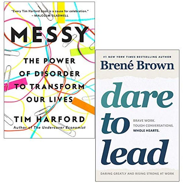Cover Art for 9789124038014, Messy The Power of Disorder to Transform Our Lives By Tim Harford & Dare to Lead By Brené Brown 2 Books Collection Set by Tim Harford, Brené Brown
