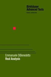 Cover Art for 9781461266204, Real Analysis by Emmanuele DiBenedetto