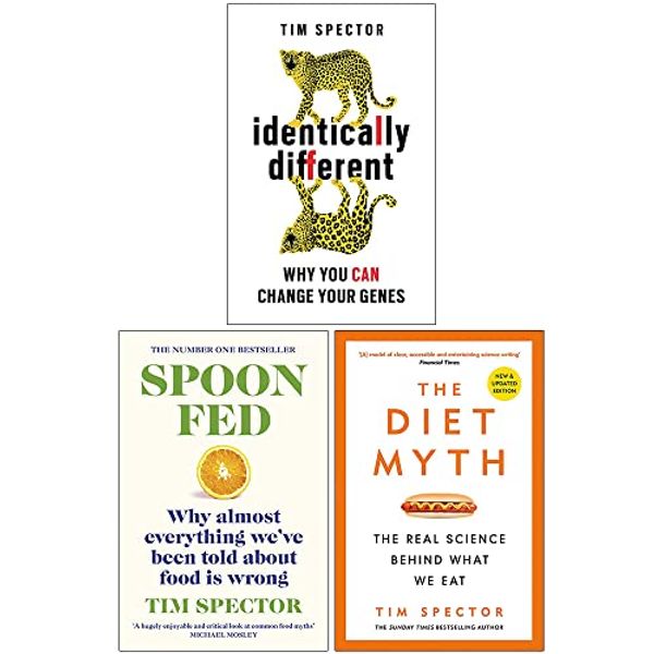 Cover Art for 9789124187118, Tim Spector Collection 3 Books Set (Identically Different, Spoon-Fed, The Diet Myth) by Professor Tim Spector