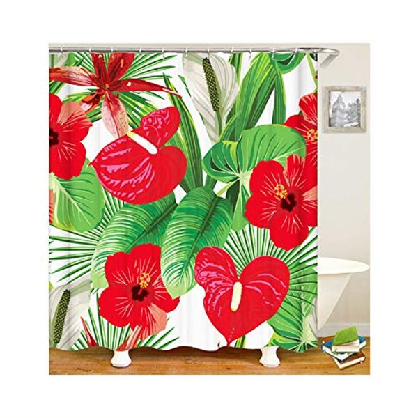 Cover Art for 6923451916741, Aokarry Hotel Quality Polyester Shower Curtain for Bathroom Fire Crane Flower Fire Crane Flower 180X180Cm by 