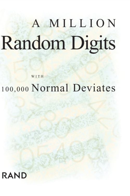 Cover Art for 9780833030474, A Million Random Digits with 100,000 Normal Deviates by RAND Corporation