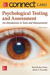 Cover Art for 9781259956256, Connect Access Card for Psychological Testing and Assessment - An Introduction to Tests & Measurement by Ronald Jay Cohen, Swerdlik Professor of Psychology, Mark E., Sturman Professor, Edward D.