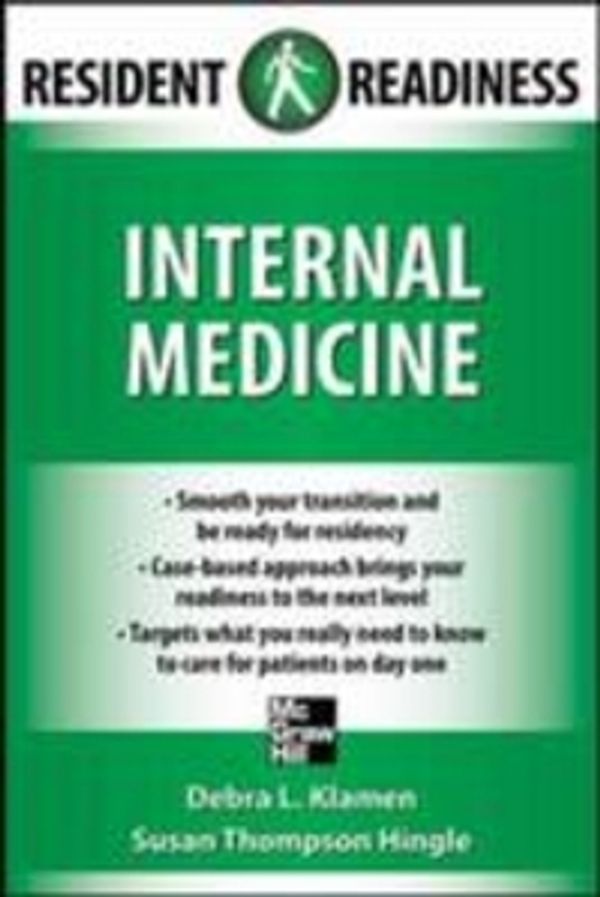 Cover Art for 9780071773188, Resident Readiness Internal Medicine by Klamen, Debra L., Hingle, Susan Thompson