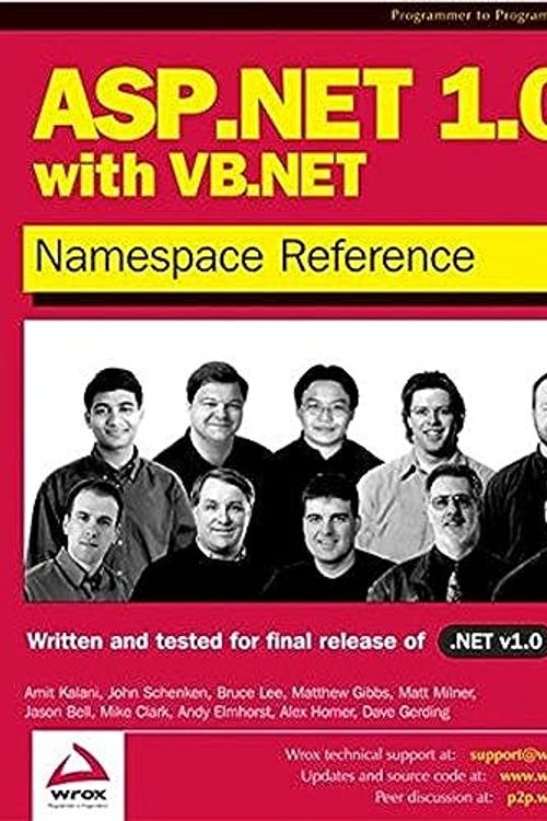 Cover Art for 9781861007452, ASP.NET 1.0 Namespace Reference with VB.NET by Amit Kalani