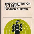 Cover Art for 9780710015037, Constitution of Liberty by F. A. Hayek