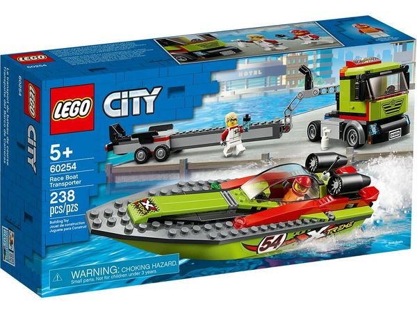 Cover Art for 5702016617887, Race Boat Transporter Set 60254 by LEGO