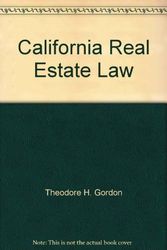 Cover Art for 9780131125179, California Real Estate Law by Theodore H Gordon