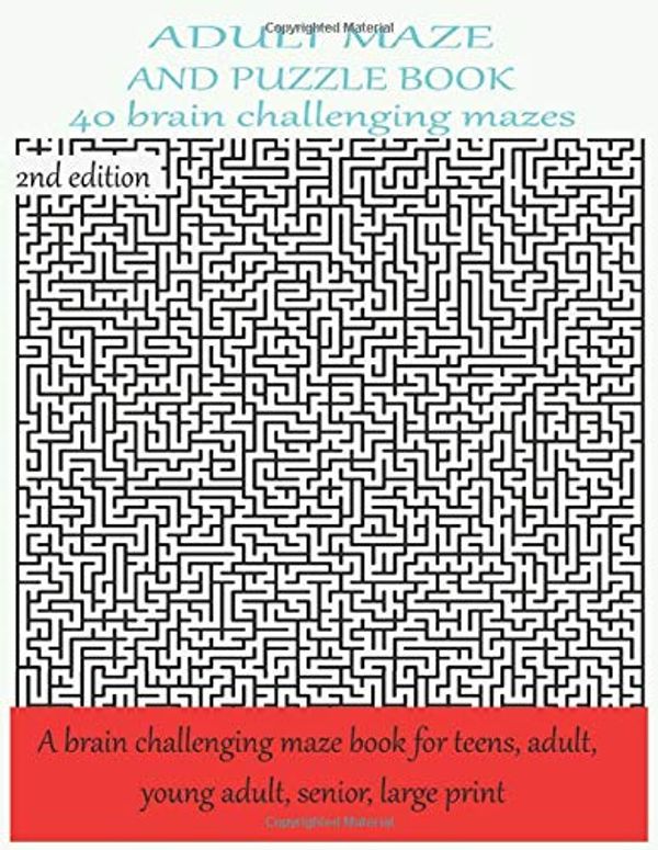 Cover Art for 9781709694233, ADULT MAZE AND PUZZLE BOOK 40 brain challenging mazes A brain challenging maze book for teens, adult, young adult, large print 2nd edition: grate for ... awareness and critical thinking skills. by MM Short Press