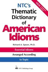 Cover Art for 9780844208305, NTC's Thematic Dictionary of American Idioms by Richard A. Spears