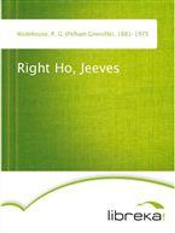 Cover Art for 9783655097762, Right Ho, Jeeves by Unknown
