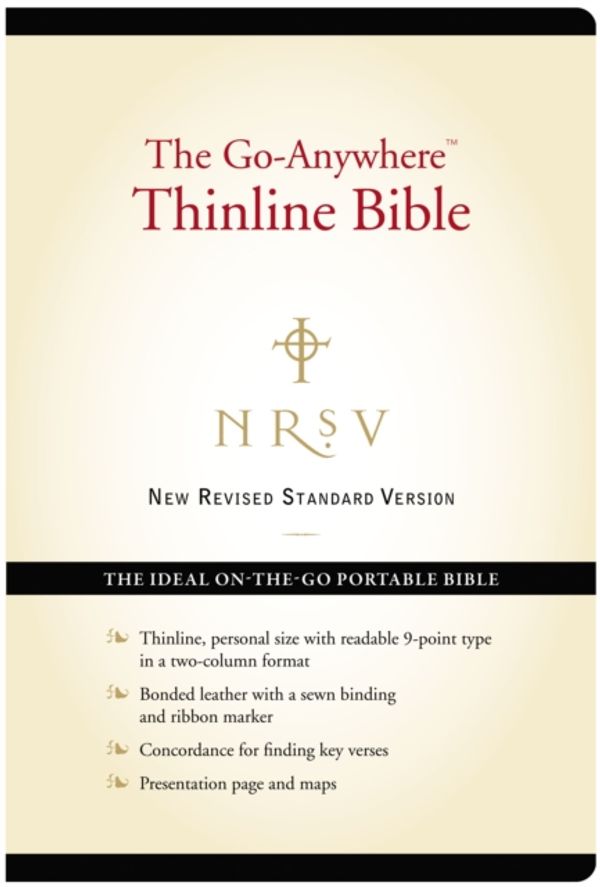 Cover Art for 9780061979170, NRSV - The Go-Anywhere Thinline Bible (Bonded Leather, Black) by Harper Bibles
