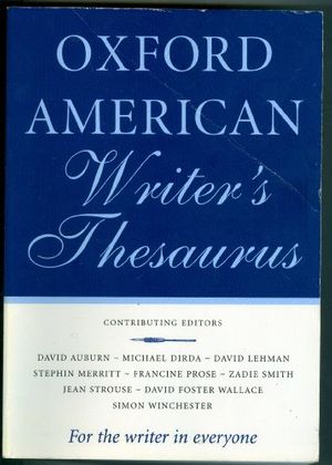 Cover Art for 9780739456316, Oxford American Writer's Thesaurus by Oxford