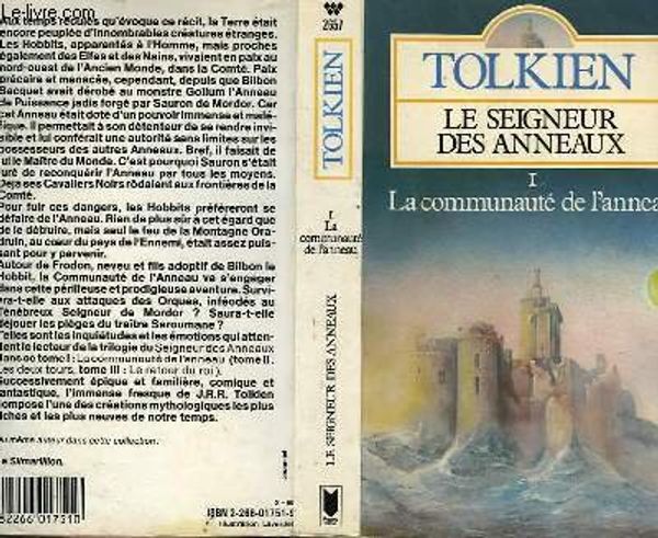 Cover Art for 9782266017510, Seigneur anneaux t1 by John Ronald Reuel Tolkien