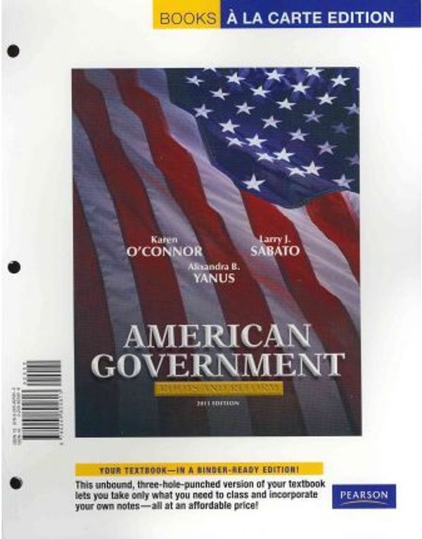 Cover Art for 9780205825813, American Government by Karen O'Connor