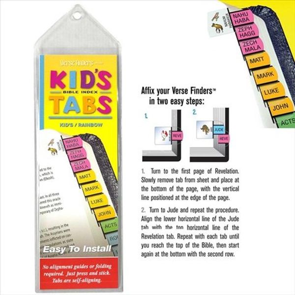 Cover Art for 0634989753154, G T Luscombe 125852 Bible Tab Verse Finders Horizontal Thin Pack Kids Tab by 