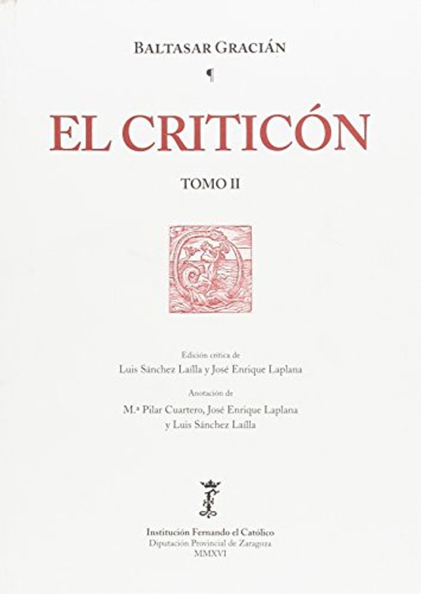 Cover Art for 9788499114187, El Criticón by Gracián, Baltasar