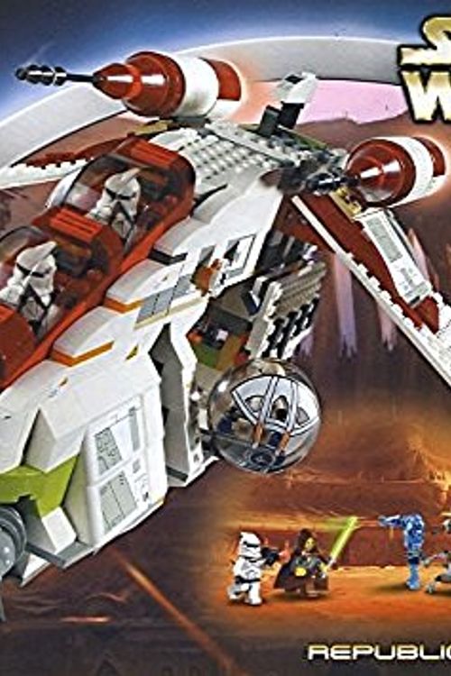 Cover Art for 0673419010313, Republic Gunship Set 7163 by LEGO