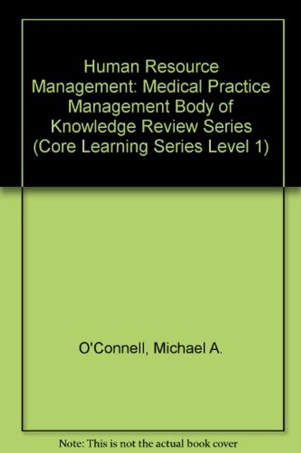 Cover Art for 9781568292366, Human Resource Management by Michael A. O'Connell