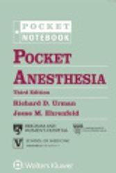 Cover Art for 9781496381378, Pocket Anesthesia by Richard D Urman, Jesse M Ehrenfeld