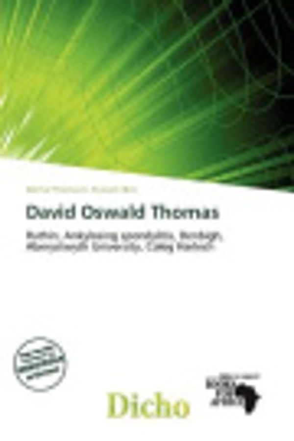 Cover Art for 9786137153833, David Oswald Thomas by Delmar Thomas C Stawart