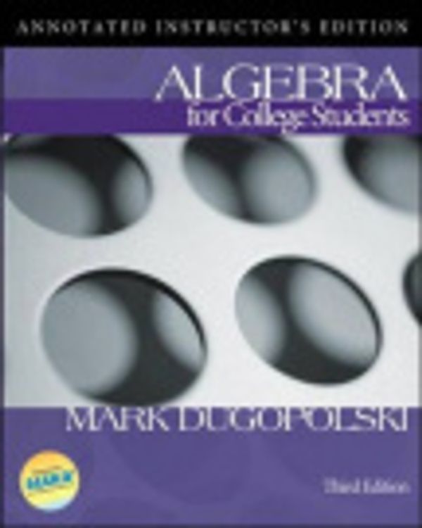 Cover Art for 9780071215268, Algebra for College Students by Mark Dugopolski