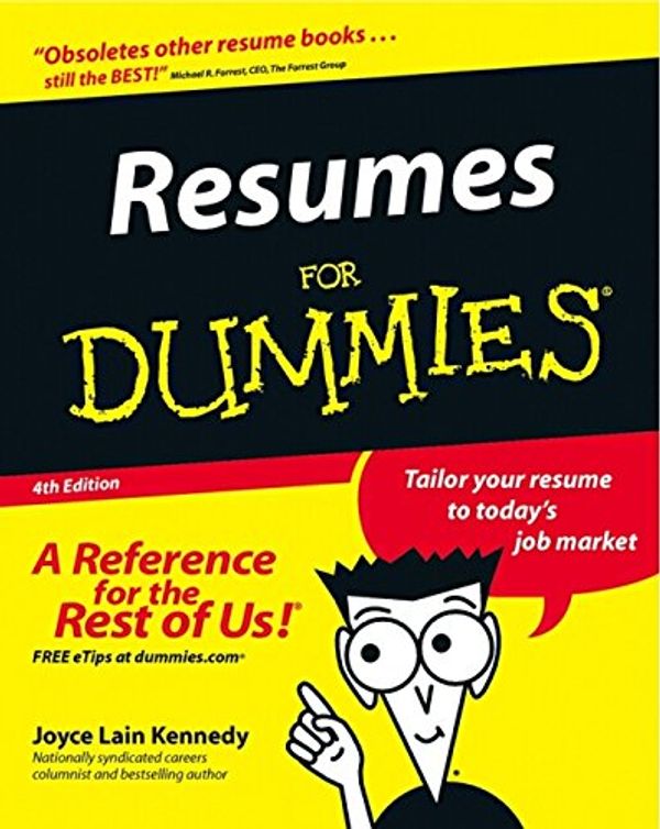 Cover Art for 9780764554711, Resumes for Dummies by Joyce Lain Kennedy