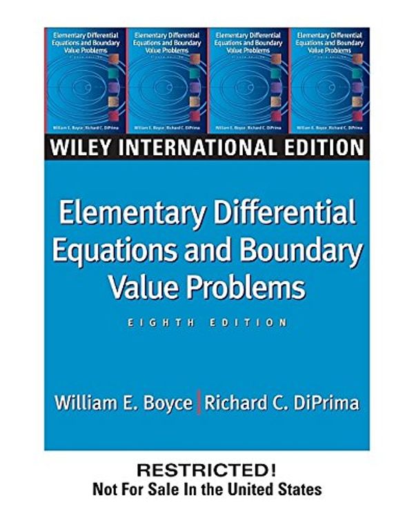 Cover Art for 9780471644545, Elementary Differential Equations and Boundary Value Problems by William E. Boyce, Richard C. DiPrima