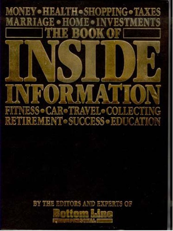 Cover Art for 9780887230660, The Book of Inside Information by Editors and Experts of Bottom Line Personal