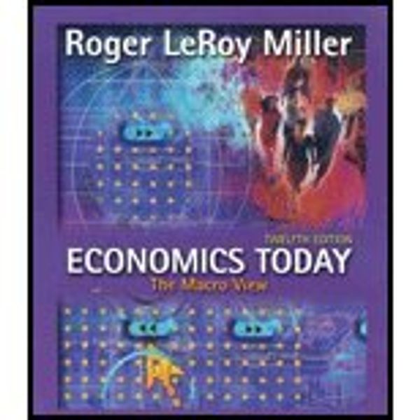 Cover Art for 9780321150608, Economics Today: The Macro View by Roger LeRoy Miller