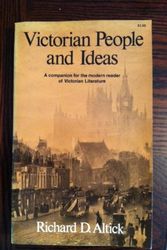 Cover Art for 9780393042603, Victorian People and Ideas by Richard Daniel Altick