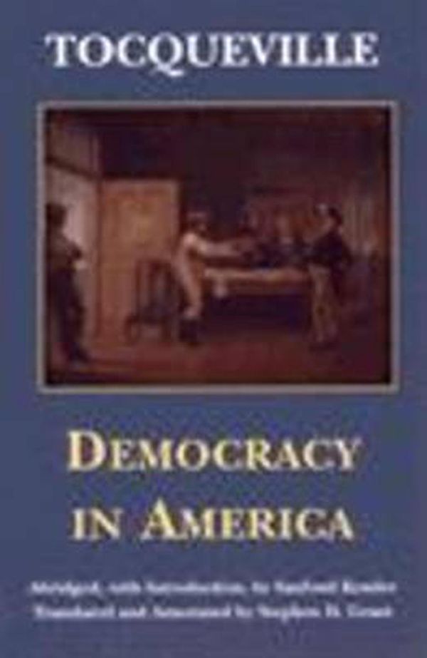 Cover Art for 9780872204959, Democracy in America by Alexis De Tocqueville