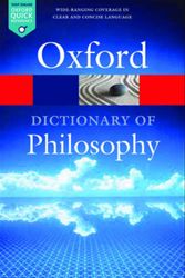 Cover Art for 9780198735304, The Oxford Dictionary of PhilosophyOxford Paperback Reference by Simon Blackburn