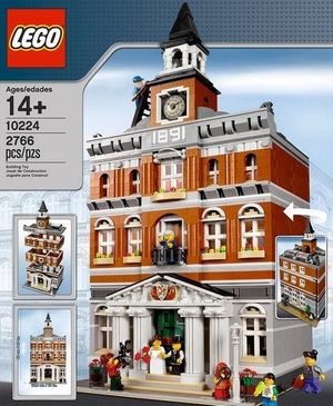 Cover Art for 0673419169073, Town Hall Set 10224 by Unbranded