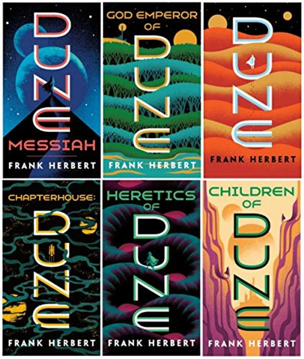 Cover Art for B07WDM3D5T, Complete Dune Series Set ( 6 Books ) Dune; Dune Messiah; Children of Dune; God Emperor of Dune; Heretics of Dune; Chapterhouse Dune by Frank Herbert