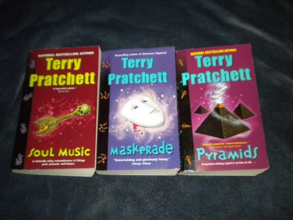 Cover Art for B0039OIH8G, Set 3 paperbacks ~ Soul Music, Maskerade, Pyramids by Terry Pratchett