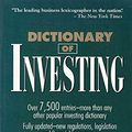 Cover Art for 9780471574347, Dictionary of Investing (Business Dictionary Series) by Jerry M. Rosenberg