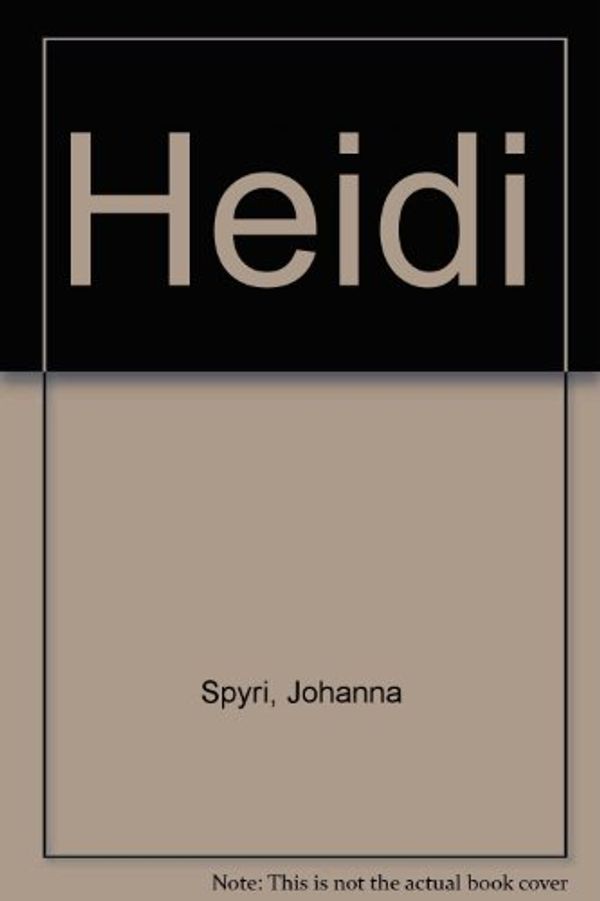 Cover Art for 9780385302913, Heidi by Johanna Spyri