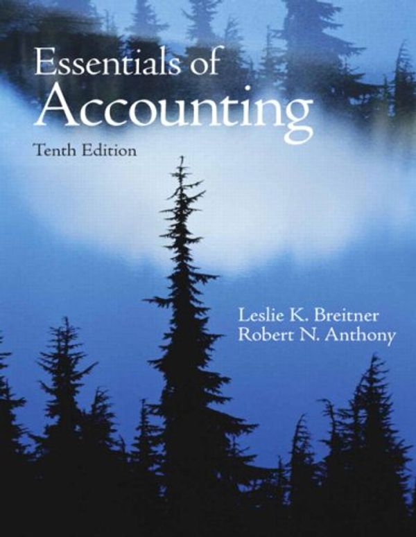 Cover Art for 9780136071822, Essentials of Accounting by Robert N. Anthony