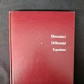 Cover Art for 9780471093398, Elementary Differential Equations by William E. Boyce
