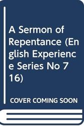 Cover Art for 9789022107164, A Sermon of Repentance (English Experience Series No 716) by John Bradford