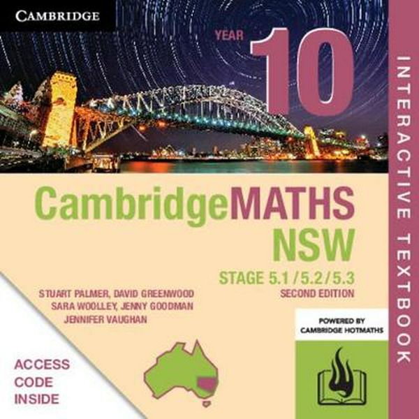 Cover Art for 9781108669962, Cambridge Maths Stage 5 NSW Year 10 5.1/5.2/5.3 Digital (Card) by Stuart Palmer, David Greenwood, Sarah Woolley, Jennifer Goodman, Jennifer Vaughan