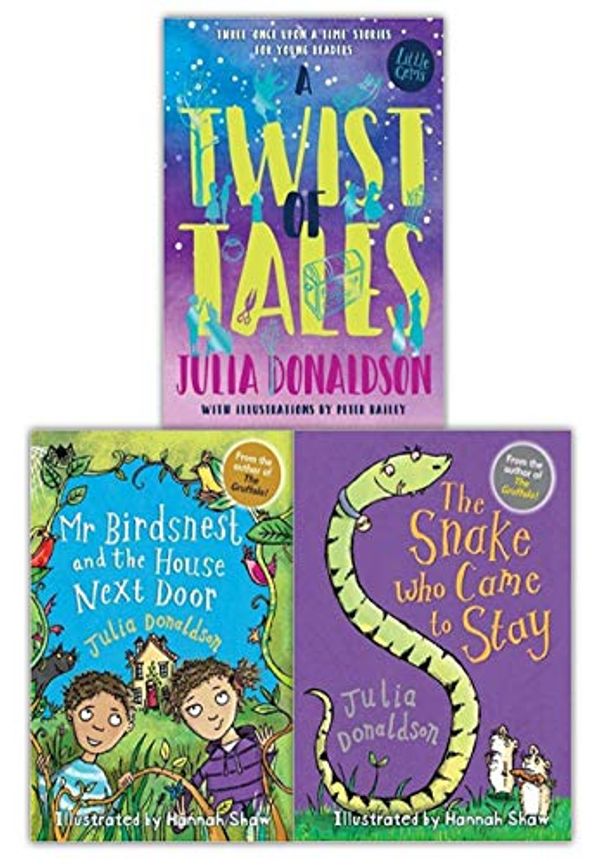 Cover Art for 9789526532189, Julia Donaldson Little Gems Collection 3 Books Set (Mr Birdsnest and the House Next Door, A Twist of Tales, The Snake Who Came to Stay) by Unknown