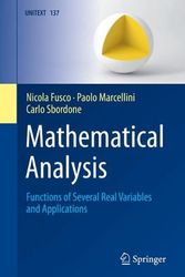 Cover Art for 9783031041501, Mathematical Analysis: Functions of Several Real Variables and Applications (UNITEXT, 137) by Fusco, Nicola, Marcellini, Paolo, Sbordone, Carlo