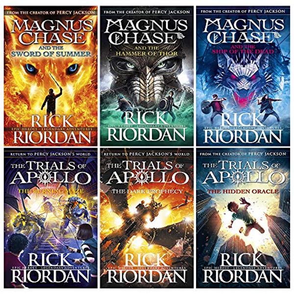 Cover Art for 9789123683390, Rick riordan Trials of apollo and Magnus chase collection 6 books set by Rick Riordan