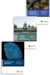 Cover Art for 9780001554276, Hayes & Eburn Criminal Law and Procedure in New South Wales, 6th edition, Annotated Criminal Legislation New South Wales, 2021-2022 and Criminal Law Elements, 7th edition (Bundle) by LexisNexis Butterworths