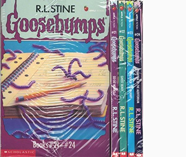 Cover Art for 9780590223683, Goosebumps Boxed Set, Books 21 - 24:  Go Eat Worms!, Ghost Beach, Return of the Mummy, and Phantom of the Auditorium by R. L. Stine